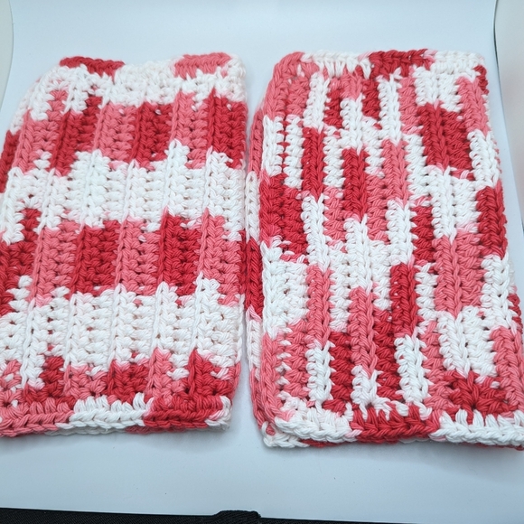 💞2/$20 HAND CRAFTED Crocheted All Purpse 100% Cottn Reusble Bath or Dish Cloths - Picture 3 of 7